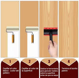 SET 6 PZAS VETEADORES EFECTO MADERA